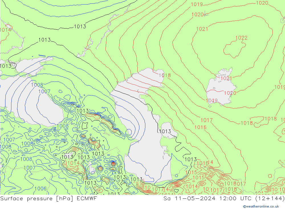 Yer basıncı ECMWF Cts 11.05.2024 12 UTC