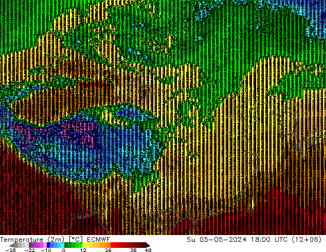 温度图 ECMWF 星期日 05.05.2024 18 UTC