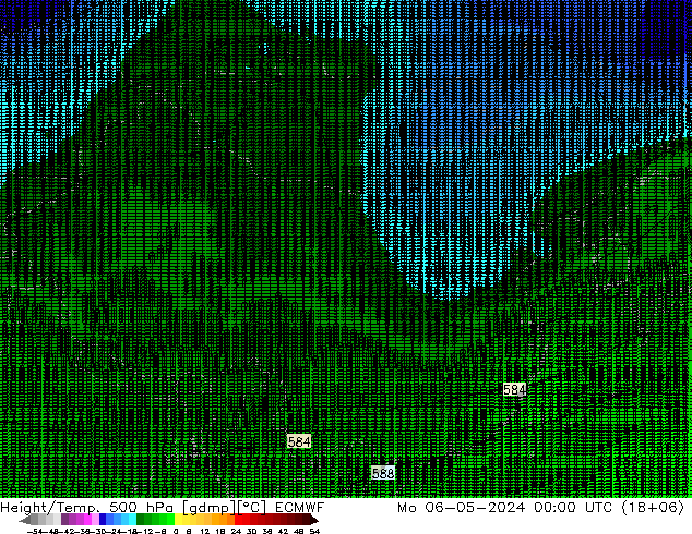 Height/Temp. 500 hPa ECMWF 星期一 06.05.2024 00 UTC