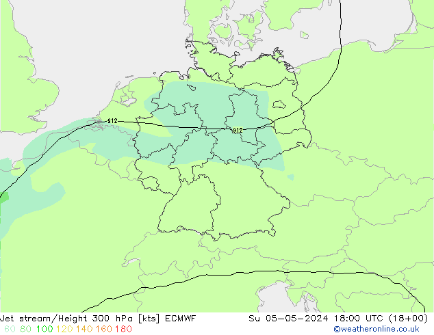 Polarjet ECMWF So 05.05.2024 18 UTC