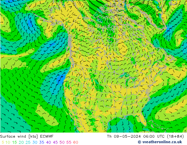 Bodenwind ECMWF Do 09.05.2024 06 UTC