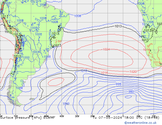 pression de l'air ECMWF mar 07.05.2024 18 UTC