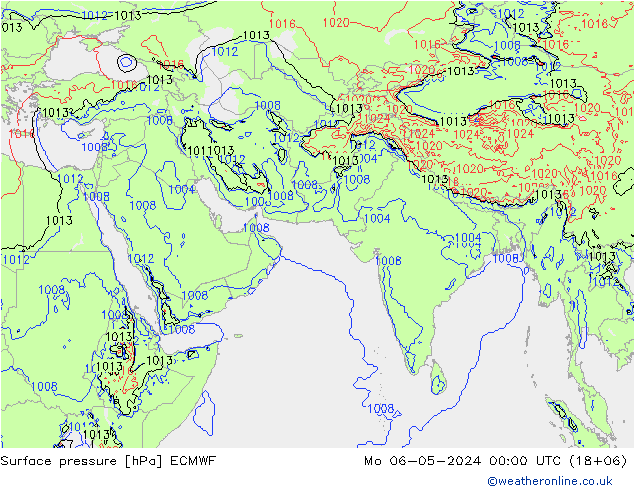 Bodendruck ECMWF Mo 06.05.2024 00 UTC