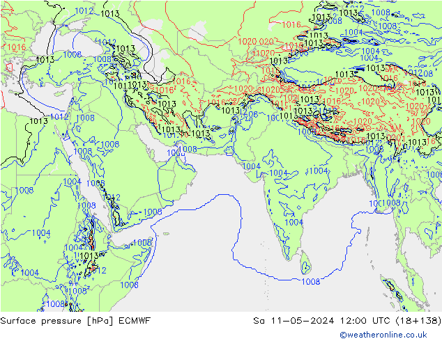 Yer basıncı ECMWF Cts 11.05.2024 12 UTC