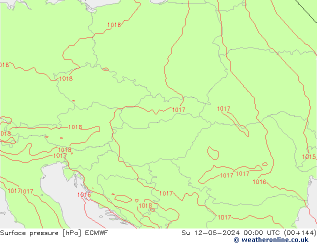 Bodendruck ECMWF So 12.05.2024 00 UTC