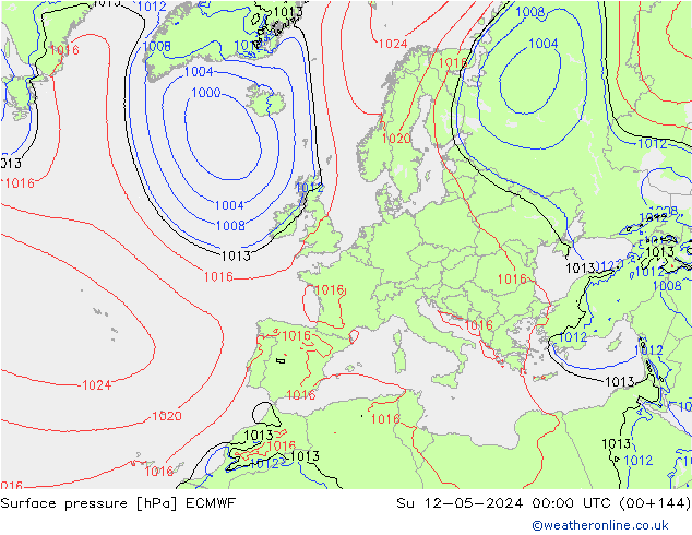 pression de l'air ECMWF dim 12.05.2024 00 UTC