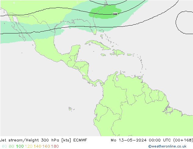 джет ECMWF пн 13.05.2024 00 UTC