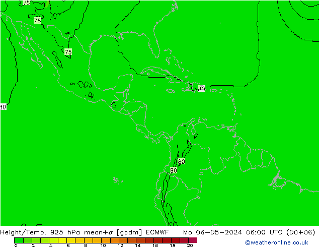 Height/Temp. 925 hPa ECMWF Seg 06.05.2024 06 UTC