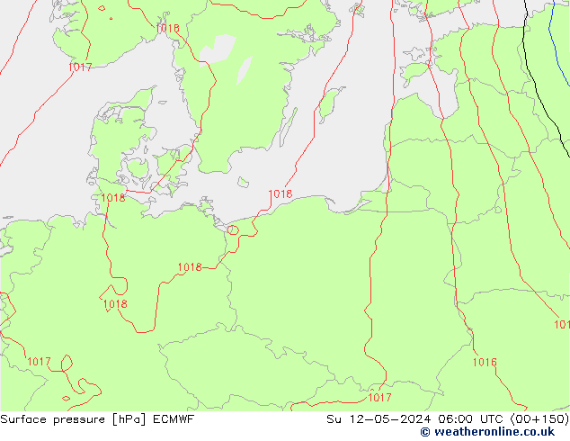 pression de l'air ECMWF dim 12.05.2024 06 UTC