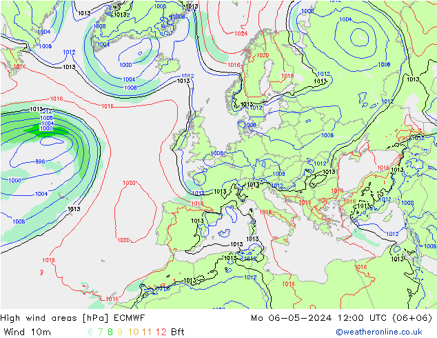 Sturmfelder ECMWF Mo 06.05.2024 12 UTC