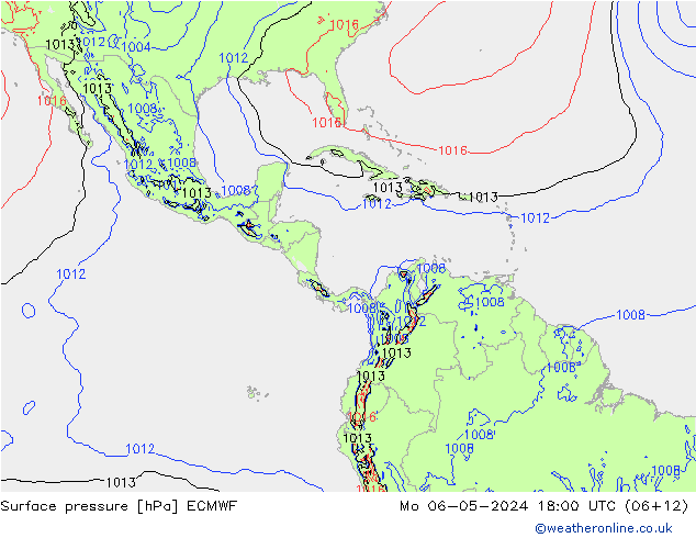 pression de l'air ECMWF lun 06.05.2024 18 UTC