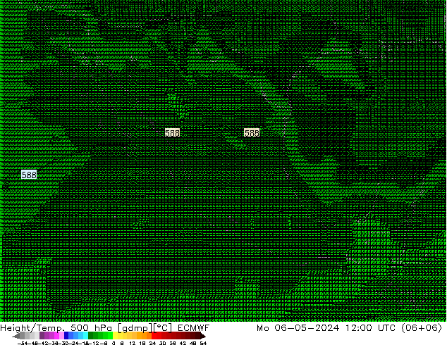 Geop./Temp. 500 hPa ECMWF lun 06.05.2024 12 UTC