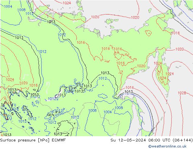 ciśnienie ECMWF nie. 12.05.2024 06 UTC