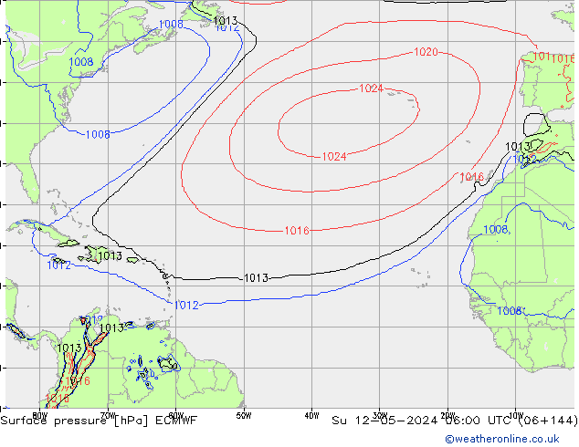 ciśnienie ECMWF nie. 12.05.2024 06 UTC