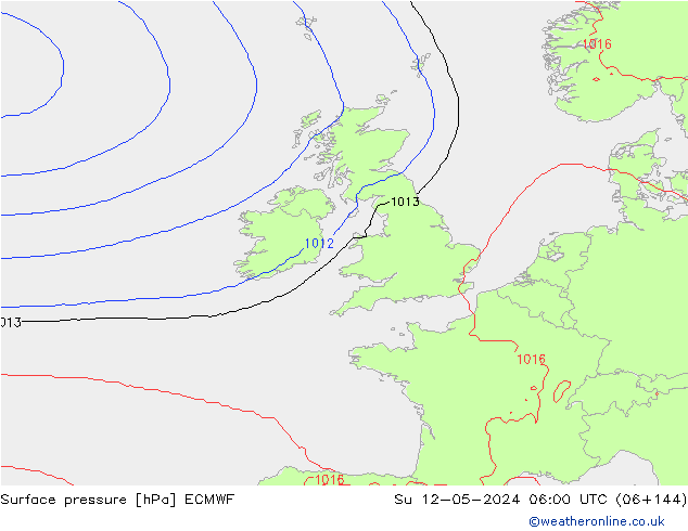 ciśnienie ECMWF nie. 12.05.2024 06 UTC