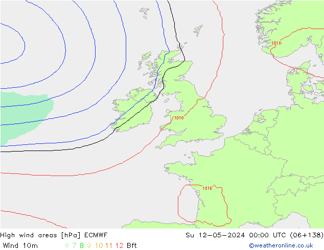 Windvelden ECMWF zo 12.05.2024 00 UTC