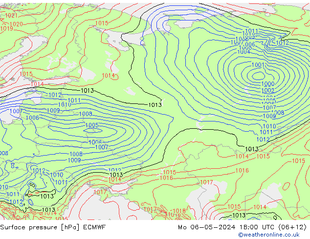 pression de l'air ECMWF lun 06.05.2024 18 UTC