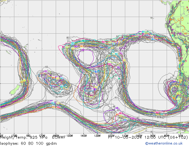 Height/Temp. 925 hPa ECMWF Fr 10.05.2024 12 UTC