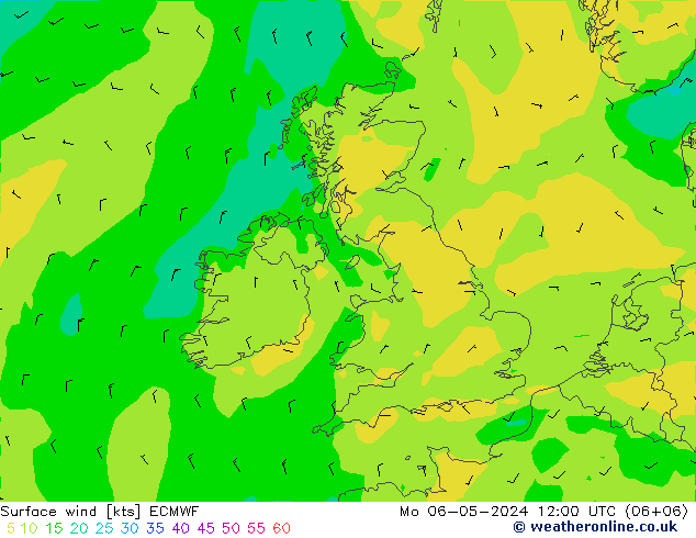 Vent 10 m ECMWF lun 06.05.2024 12 UTC