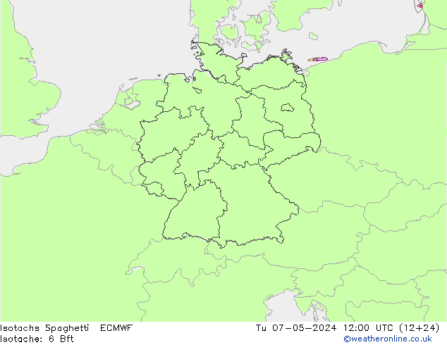 Isotachs Spaghetti ECMWF mar 07.05.2024 12 UTC