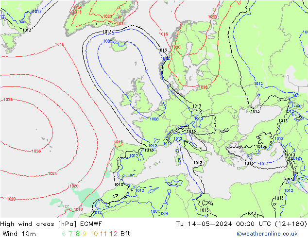 Sturmfelder ECMWF Di 14.05.2024 00 UTC