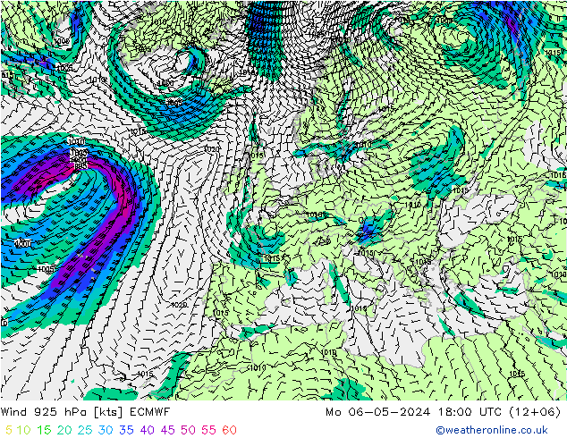 Wind 925 hPa ECMWF Mo 06.05.2024 18 UTC