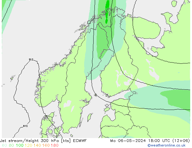 Straalstroom ECMWF ma 06.05.2024 18 UTC