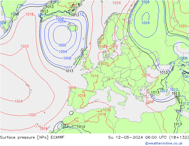 ciśnienie ECMWF nie. 12.05.2024 06 UTC