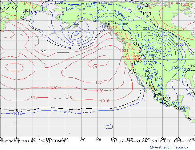 pression de l'air ECMWF mar 07.05.2024 12 UTC