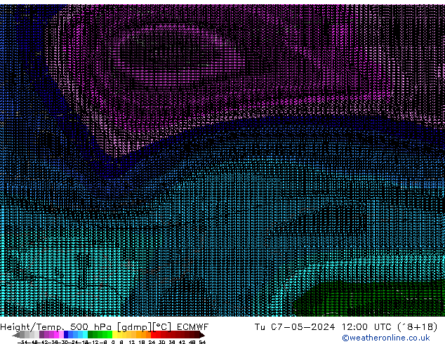 Geop./Temp. 500 hPa ECMWF mar 07.05.2024 12 UTC
