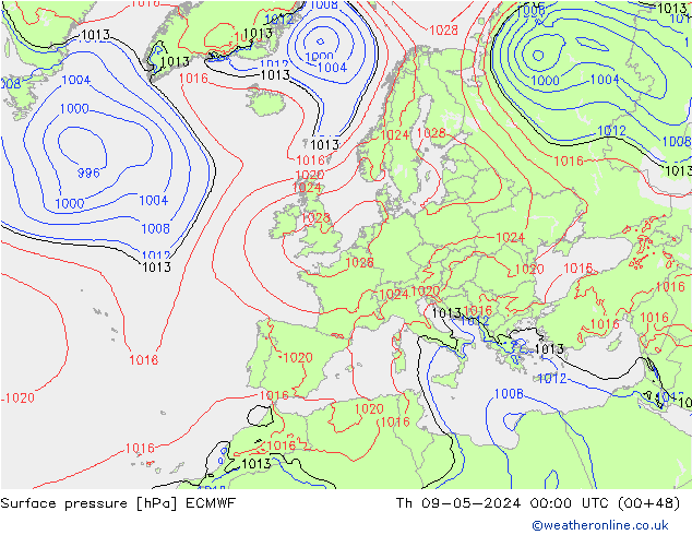      ECMWF  09.05.2024 00 UTC