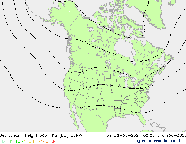 Polarjet ECMWF Mi 22.05.2024 00 UTC