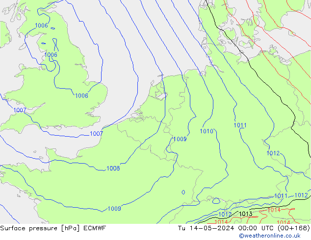 pression de l'air ECMWF mar 14.05.2024 00 UTC