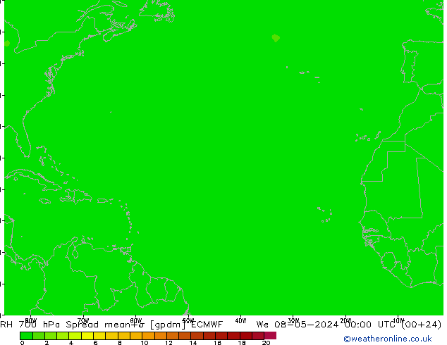 RV 700 hPa Spread ECMWF wo 08.05.2024 00 UTC