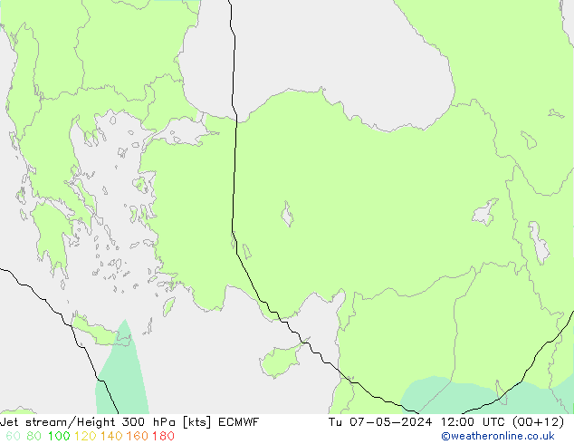 Jet Akımları ECMWF Sa 07.05.2024 12 UTC