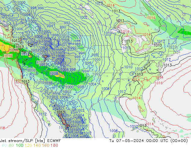 Courant-jet ECMWF mar 07.05.2024 00 UTC