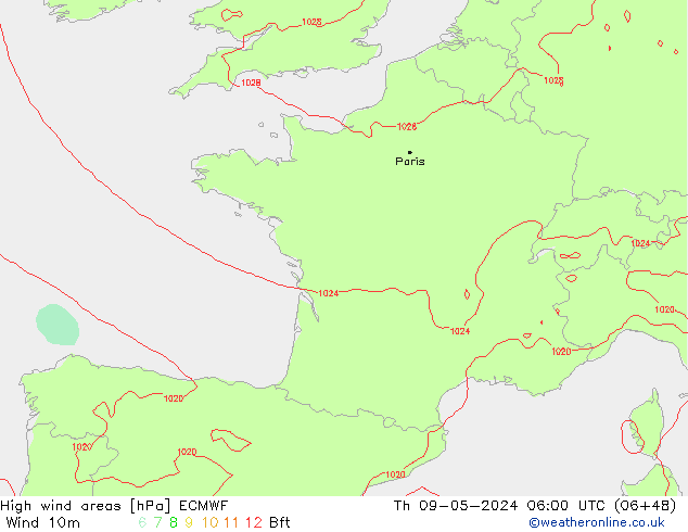 Sturmfelder ECMWF Do 09.05.2024 06 UTC