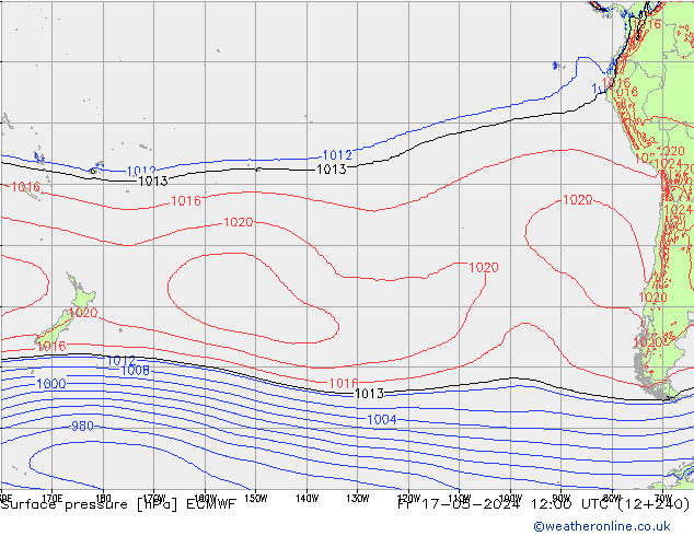 Surface pressure ECMWF Fr 17.05.2024 12 UTC