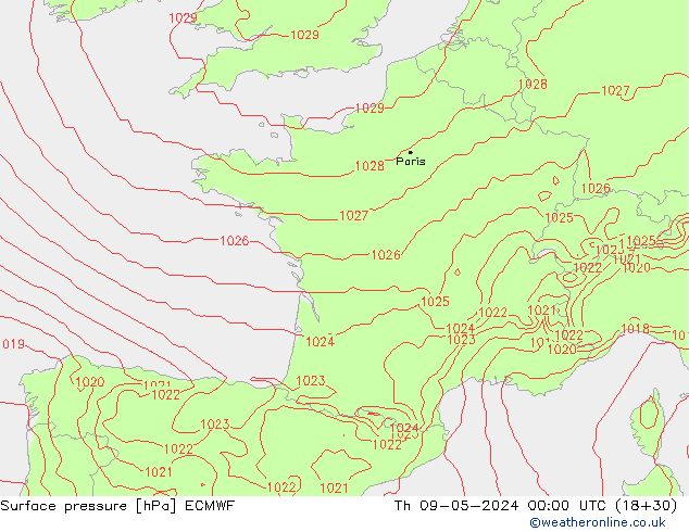      ECMWF  09.05.2024 00 UTC