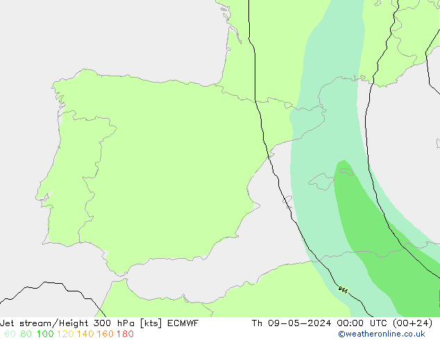 Jet Akımları ECMWF Per 09.05.2024 00 UTC