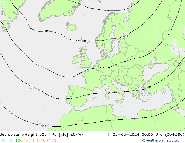 Polarjet ECMWF Do 23.05.2024 00 UTC