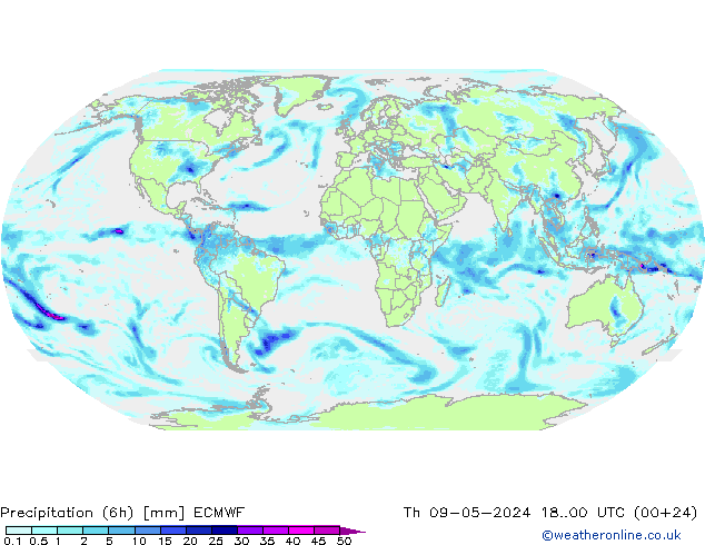 Nied. akkumuliert (6Std) ECMWF Do 09.05.2024 00 UTC