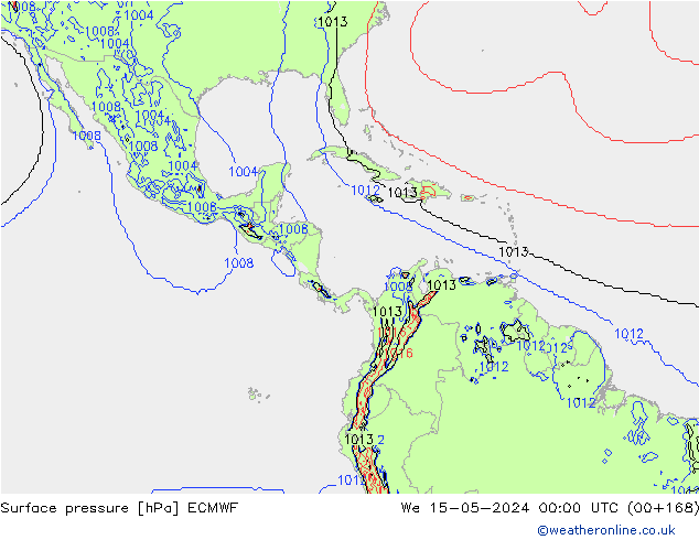 Yer basıncı ECMWF Çar 15.05.2024 00 UTC