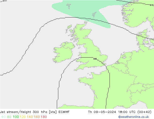 Courant-jet ECMWF jeu 09.05.2024 18 UTC