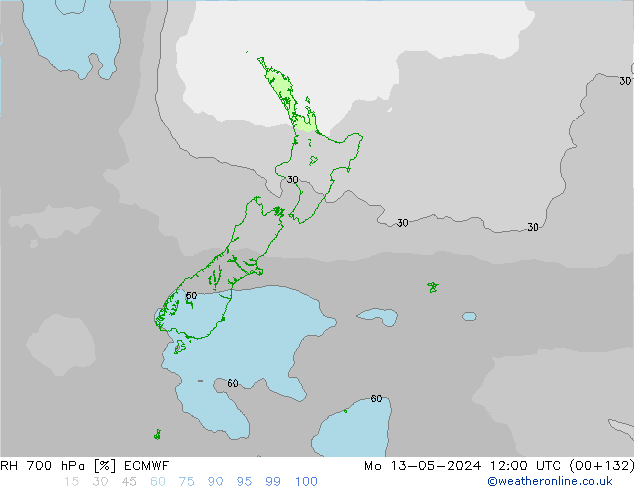 RV 700 hPa ECMWF ma 13.05.2024 12 UTC