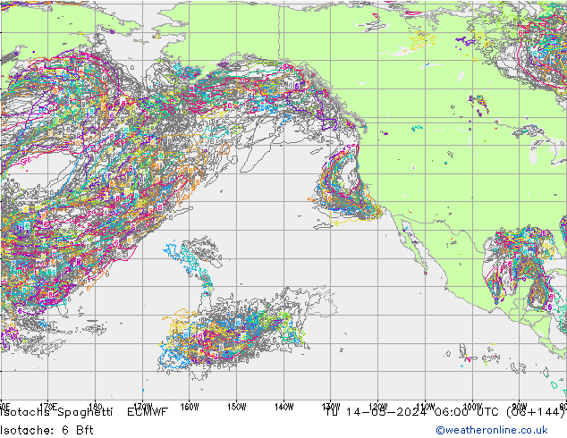 Isotachs Spaghetti ECMWF Ter 14.05.2024 06 UTC