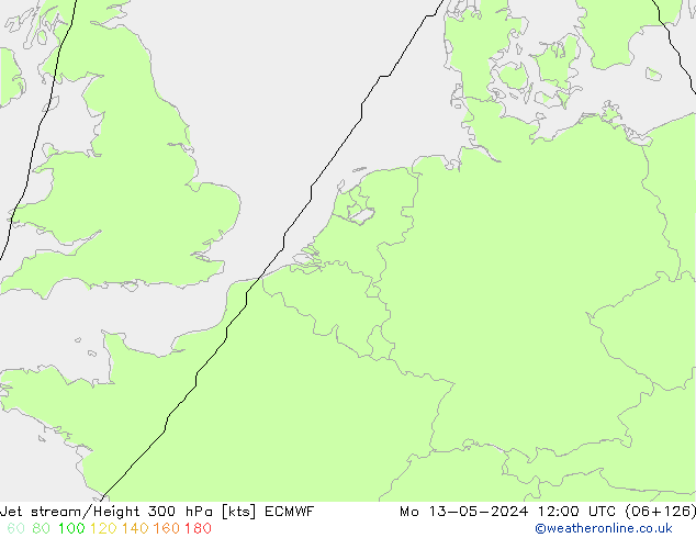 Jet Akımları ECMWF Pzt 13.05.2024 12 UTC