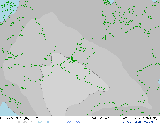 RV 700 hPa ECMWF zo 12.05.2024 06 UTC