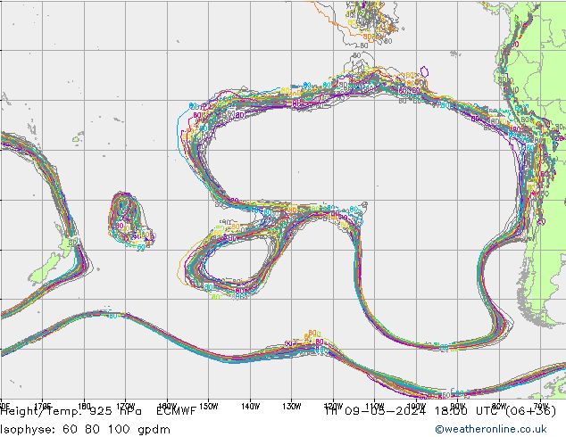 Height/Temp. 925 hPa ECMWF Th 09.05.2024 18 UTC