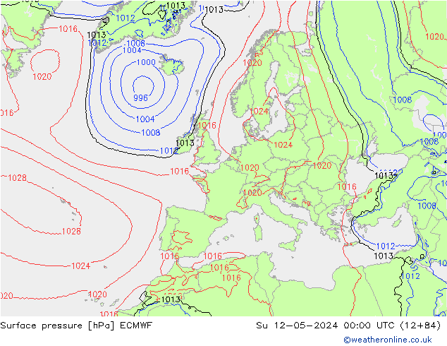 pression de l'air ECMWF dim 12.05.2024 00 UTC